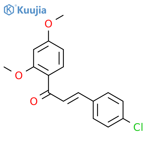 (2E)-3-(4-chlorophenyl)-1-(2,4-dimethoxyphenyl)prop-2-en-1-one structure