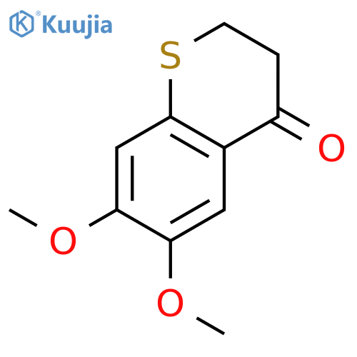 2,3-Dihydro-6,7-dimethoxy-4H-1-benzothiopyran-4-one structure