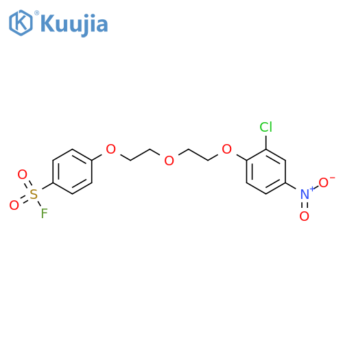 Benzenesulfonylfluoride, 4-[2-[2-(2-chloro-4-nitrophenoxy)ethoxy]ethoxy]- structure
