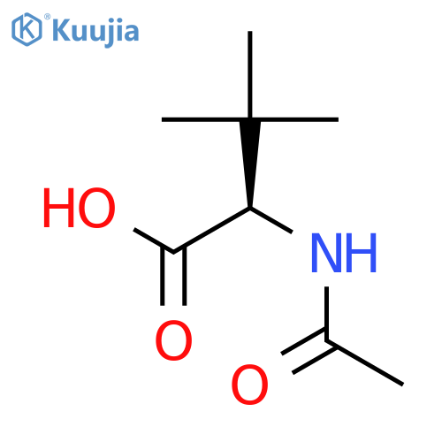 (2R)-2-acetamido-3,3-dimethylbutanoic acid structure
