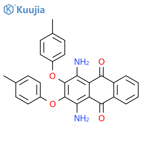 9,10-Anthracenedione, 1,4-diamino-2,3-bis(4-methylphenoxy)- structure