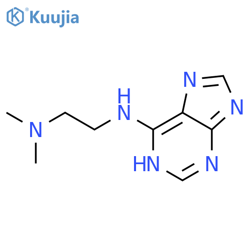 1,2-Ethanediamine, N,N-dimethyl-N'-1H-purin-6-yl- structure