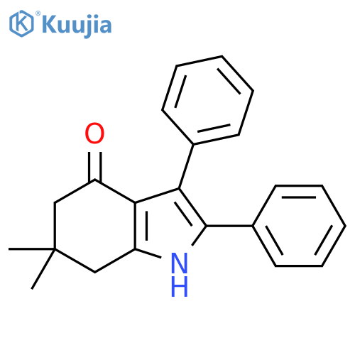 4H-Indol-4-one, 1,5,6,7-tetrahydro-6,6-dimethyl-2,3-diphenyl- structure