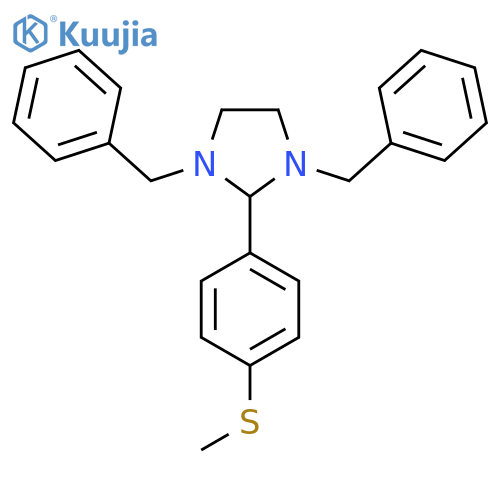 1,3-dibenzyl-2-4-(methylsulfanyl)phenylimidazolidine structure