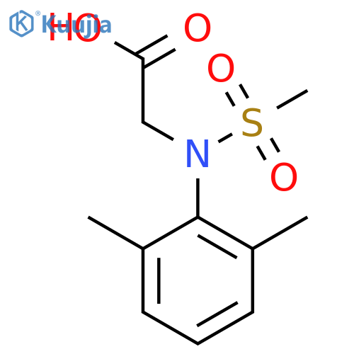N-(2,6-Dimethylphenyl)-N-(methylsulfonyl)glycine structure