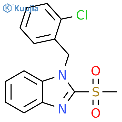 1-(2-Chloro-benzyl)-2-methanesulfonyl-1H-benzoimidazole structure