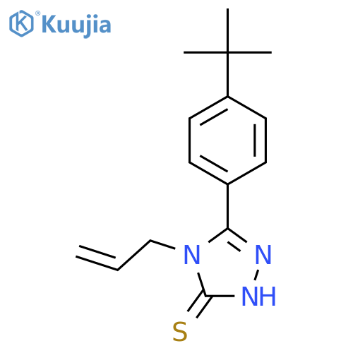 4-Allyl-5-(4-tert-butylphenyl)-4H-1,2,4-triazole-3-thiol structure