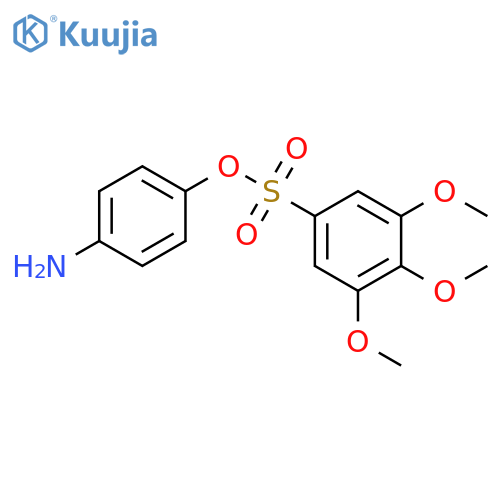 Benzenesulfonic acid, 3,4,5-trimethoxy-, 4-aminophenyl ester structure