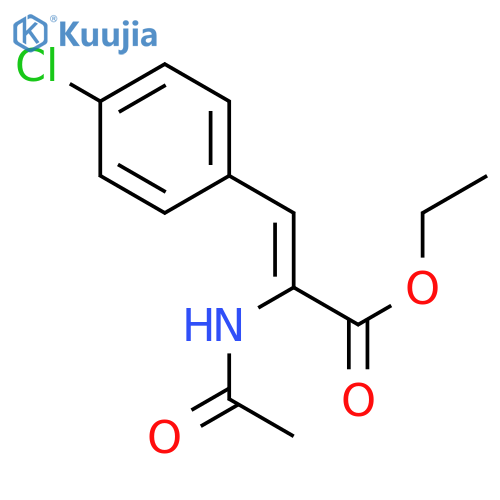 2-Propenoic acid, 2-(acetylamino)-3-(4-chlorophenyl)-, ethyl ester, (2Z)- structure