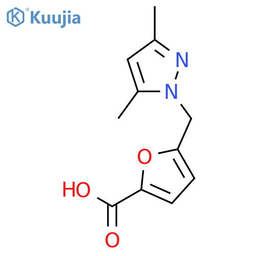 5-(3,5-Dimethyl-1H-pyrazol-1-yl)methyl-2-furoic acid structure