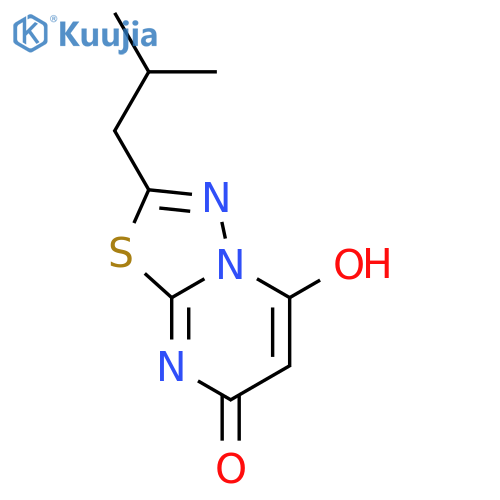 5H-1,3,4-Thiadiazolo[3,2-a]pyrimidin-5-one,7-hydroxy-2-(2-methylpropyl)- structure