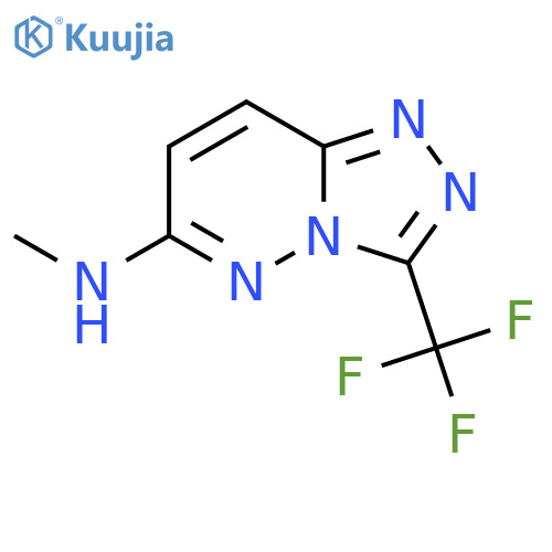 N-methyl-3-(trifluoromethyl)-1,2,4triazolo4,3-bpyridazin-6-amine structure