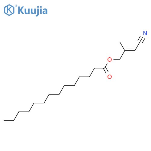 4-Hydroxy-3-methyl-2-butenoic acid; (Z)-form, Nitrile, O-tetradecanoyl structure