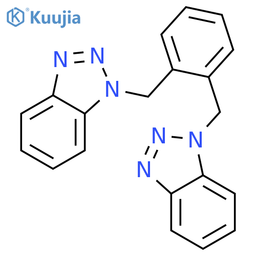 1H-BENZOTRIAZOLE, 1,1'-[1,2-PHENYLENEBIS(METHYLENE)]BIS- structure