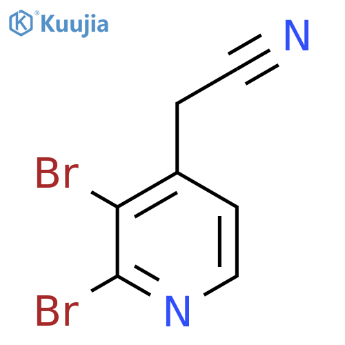 2,3-Dibromopyridine-4-acetonitrile structure