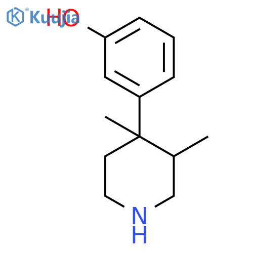 Phenol, 3-(3,4-dimethyl-4-piperidinyl)- structure