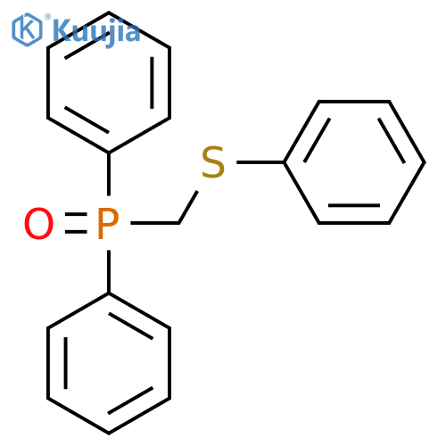 Phosphine oxide, diphenyl[(phenylthio)methyl]- structure