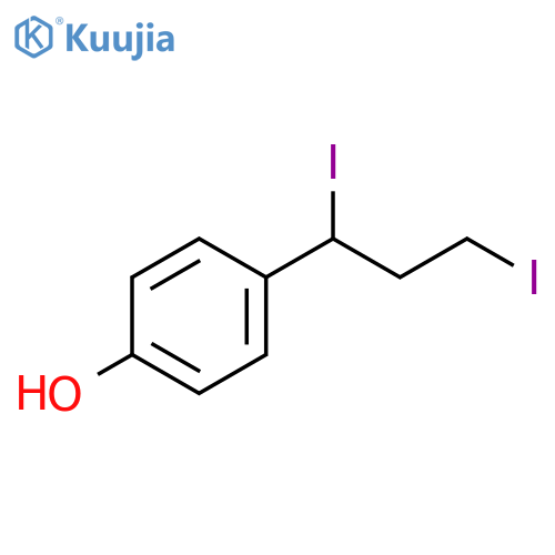 Phenol, 4-(1,3-diiodopropyl)- structure