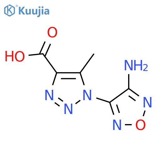 1-(4-Amino-furazan-3-yl)-5-methyl-1H-[1,2,3]triazole-4-carboxylic acid structure