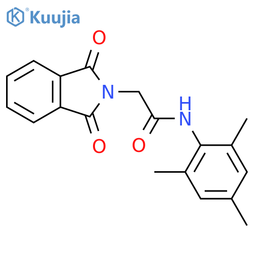 2-(1,3-dioxo-2,3-dihydro-1H-isoindol-2-yl)-N-(2,4,6-trimethylphenyl)acetamide structure