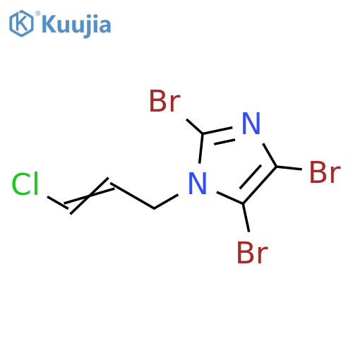 1H-Imidazole, 2,4,5-tribromo-1-(3-chloro-2-propenyl)- structure