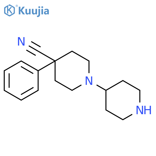 [1,4'-Bipiperidine]-4-carbonitrile, 4-phenyl- structure