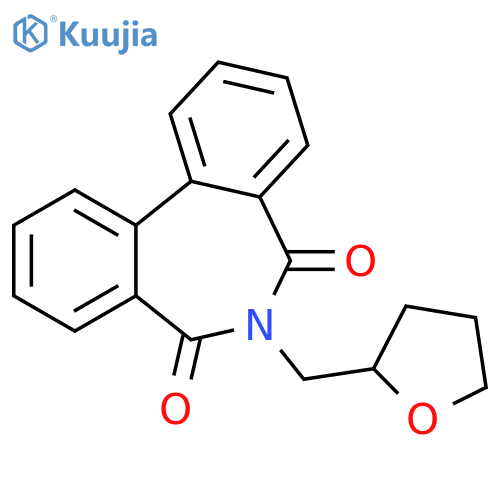 9-(oxolan-2-yl)methyl-9-azatricyclo9.4.0.0^{2,7}pentadeca-1(11),2(7),3,5,12,14-hexaene-8,10-dione structure