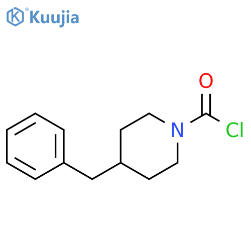 4-benzylpiperidine-1-carbonyl chloride structure