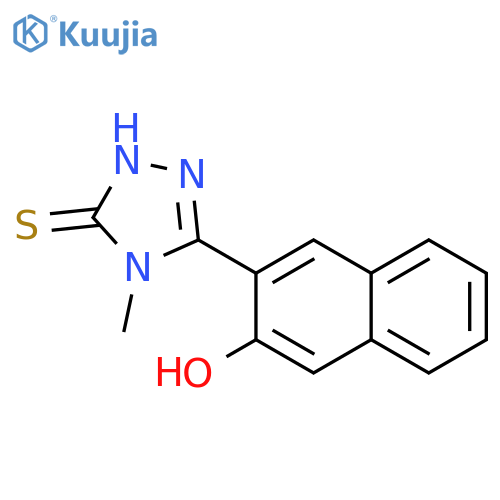 5-(3-Hydroxy-2-naphthyl)-4-methyl-2,4-dihydro-3H-1,2,4-triazole-3-thione structure