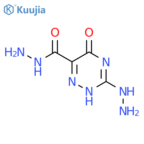 1,2,4-Triazine-6-carboxylicacid, 3-hydrazinyl-2,5-dihydro-5-oxo-, hydrazide structure