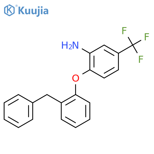 2-(2-Benzylphenoxy)-5-(trifluoromethyl)aniline structure
