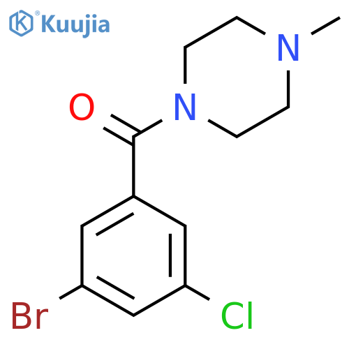 (3,5-Dibromophenyl)(4-methylpiperazin-1-yl)methanone structure