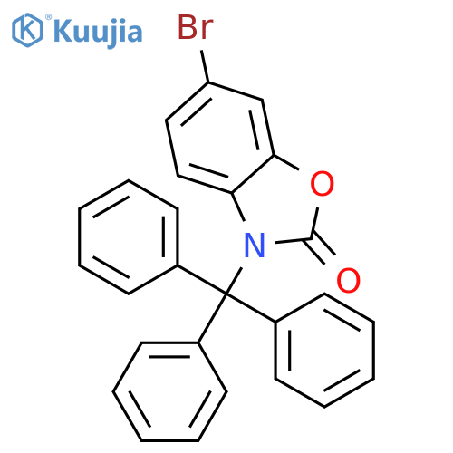 6-Bromo-3-trityl-3H-benzooxazol-2-one structure