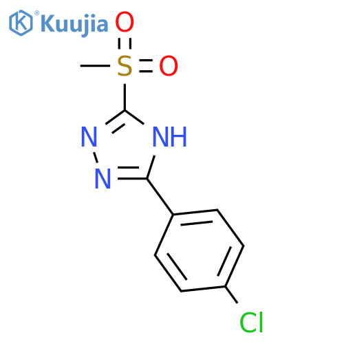 1H-1,2,4-Triazole, 3-(4-chlorophenyl)-5-(methylsulfonyl)- structure