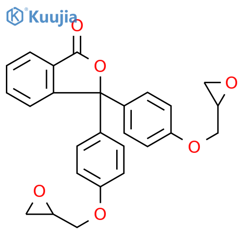 1(3H)-Isobenzofuranone, 3,3-bis[4-(2-oxiranylmethoxy)phenyl]-, homopolymer structure