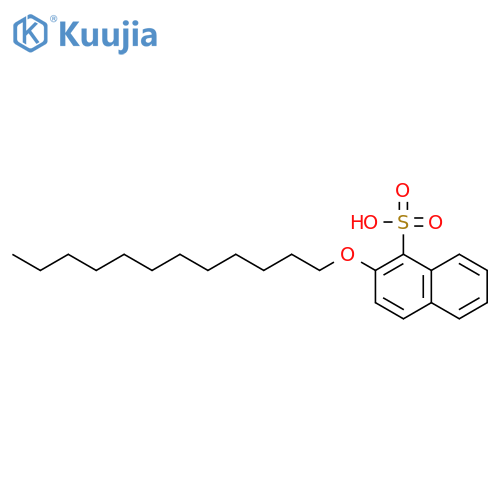 Naphthalenesulfonic acid, (dodecyloxy)- structure