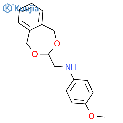 N-(1,5-Dihydro-2,4-benzodioxepin-3-ylmethyl)-4-methoxyaniline structure