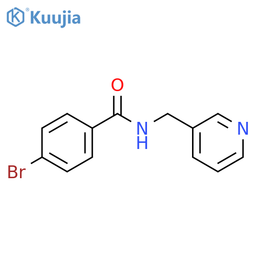 4-bromo-N-(3-pyridinylmethyl)benzamide structure