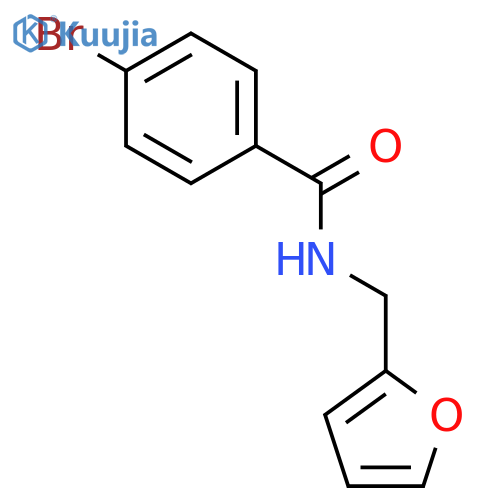 N-(Furan-2-ylmethyl) 4-bromobenzamide structure