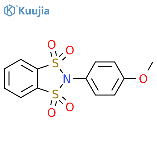 1,3,2-Benzodithiazole, 2-(4-methoxyphenyl)-, 1,1,3,3-tetraoxide structure