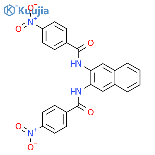 4-nitro-N-3-(4-nitrobenzamido)naphthalen-2-ylbenzamide structure