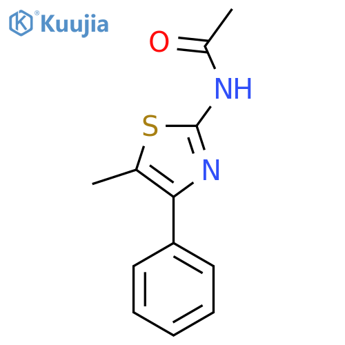 N-(5-methyl-4-phenyl-1,3-thiazol-2-yl)acetamide structure