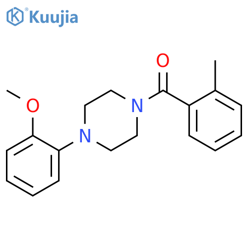 1-(2-methoxyphenyl)-4-(2-methylbenzoyl)piperazine structure
