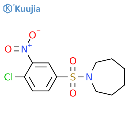 1-(4-chloro-3-nitrobenzenesulfonyl)azepane structure