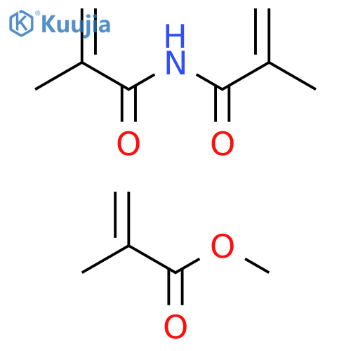 2-Propenoicacid,2-methyl-,methylester,polymerwith2-methyl-N-(2-methyl-1-oxo-2-propenyl)-2-propenamide structure