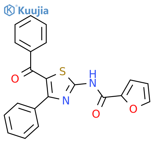 N-(5-benzoyl-4-phenyl-1,3-thiazol-2-yl)furan-2-carboxamide structure