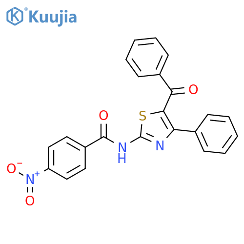 N-(5-benzoyl-4-phenyl-1,3-thiazol-2-yl)-4-nitrobenzamide structure