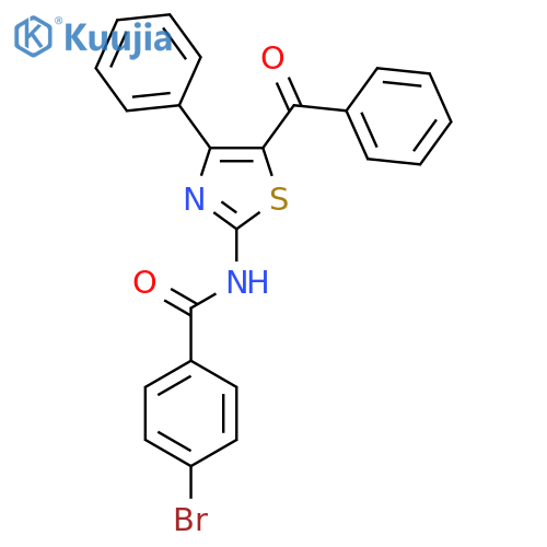 N-(5-benzoyl-4-phenyl-1,3-thiazol-2-yl)-4-bromobenzamide structure