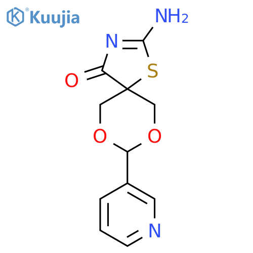7,9-Dioxa-1-thia-3-azaspiro[4.5]dec-2-en-4-one,2-amino-8-(3-pyridinyl)- structure