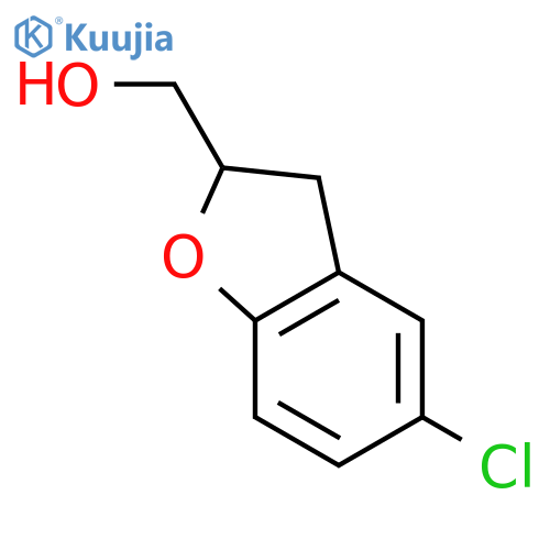 (5-Chloro-2,3-dihydrobenzofuran-2-yl)methanol structure